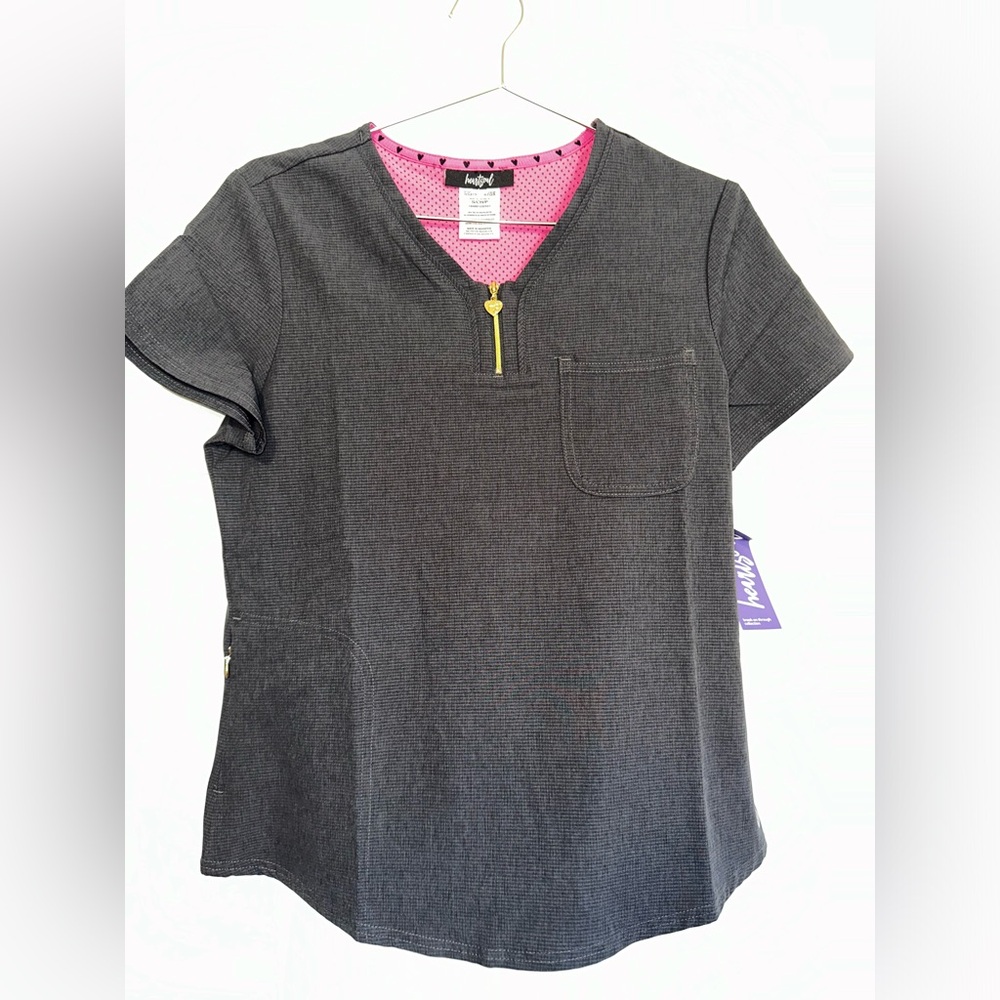Heart soul scrub top